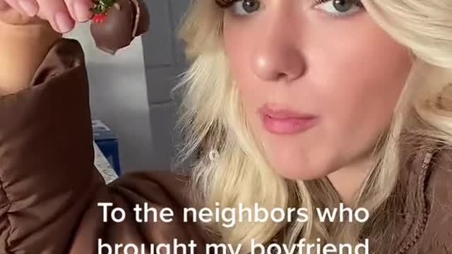 To the neighbors who brought my boyfriend