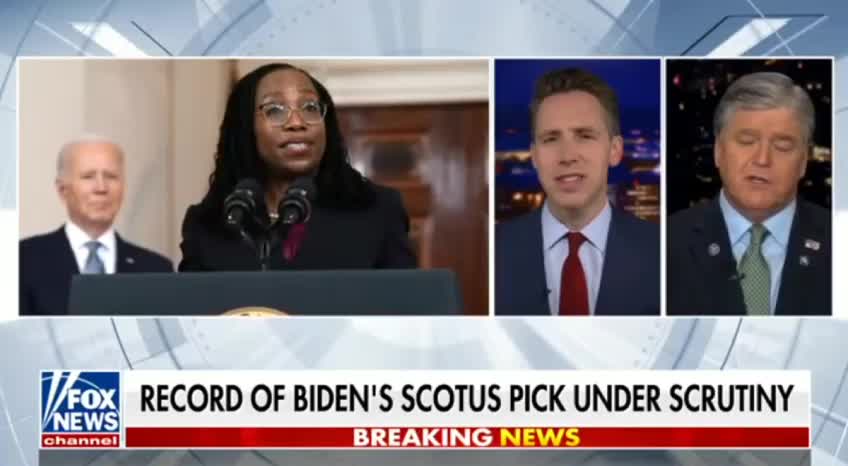 Senator Hawley: Biden Supreme Court Justice Nominee has a soft spot for child sex offenders