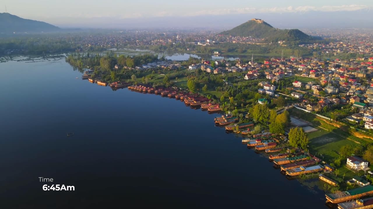 Sunrise in Srinagar Kashmir