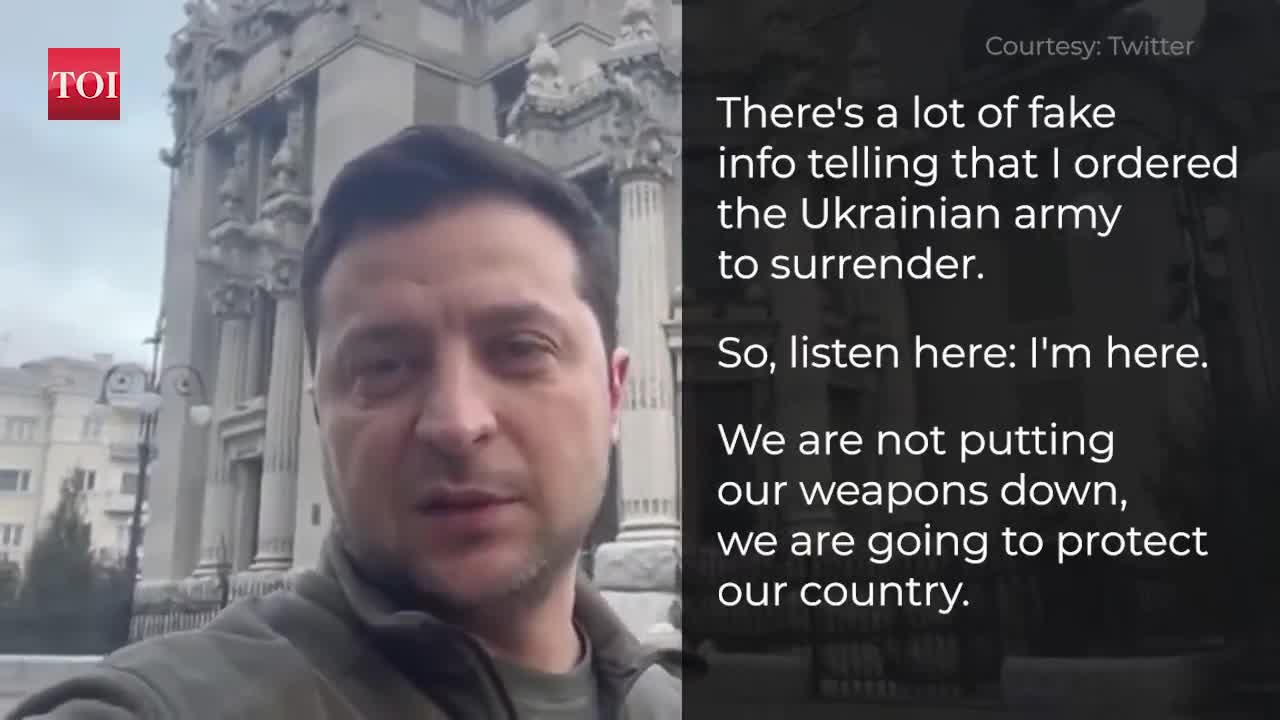 Ukraine President in new video: We are not putting our weapons down#shorts