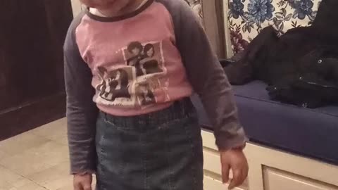 My beautiful girl is learning to dance