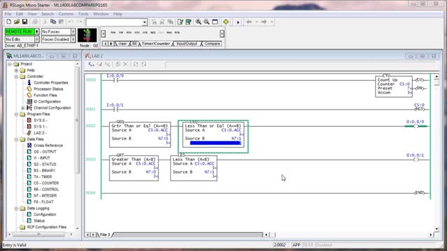 B19 - Learn PLC RSLOGIX500 - Comparison Instructions - PLC Professor