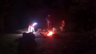 Go pro night lapse campfire