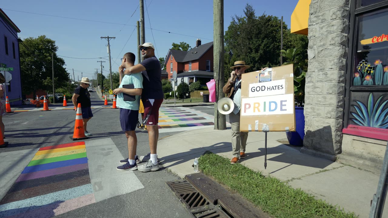 Nashville Rainbow Crosswalk Rebuke July 2024