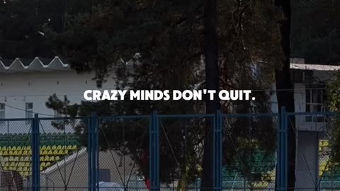 Crazy minds dont quit.