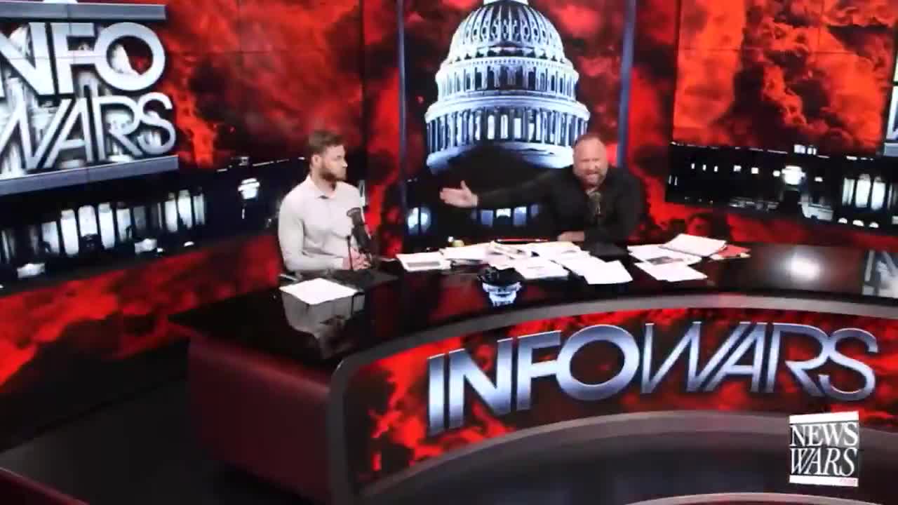 Alex Jones Freaks Out On Q Shaman