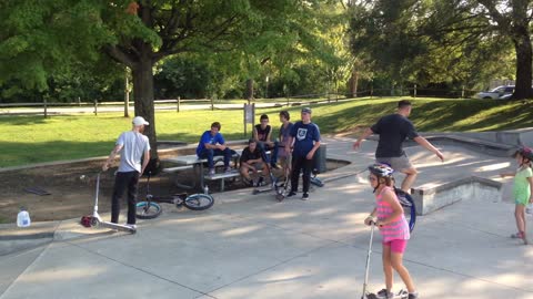 Unicycle at Skate Park