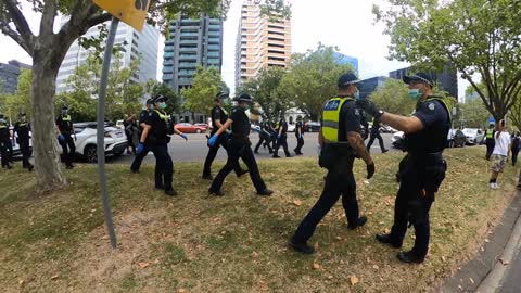 Millions March Melbourne - Police Backflip