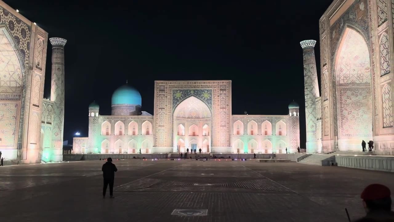 Drone Show at Registan Square, Samarkand, Uzbekistan