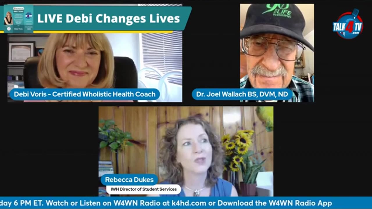 Dr. Wallach @w4wnradio - Debi Hosts Dr. Joel Wallach, Naturopath & Becca Dukes on Nutrition