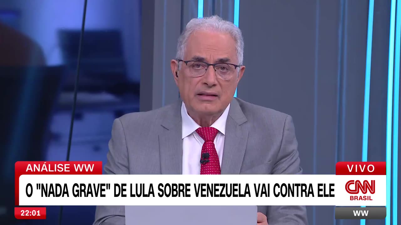 Que esculacho o William Waack deu no Lula com a fala absurda de ‘nada de grave na Venezuela’!