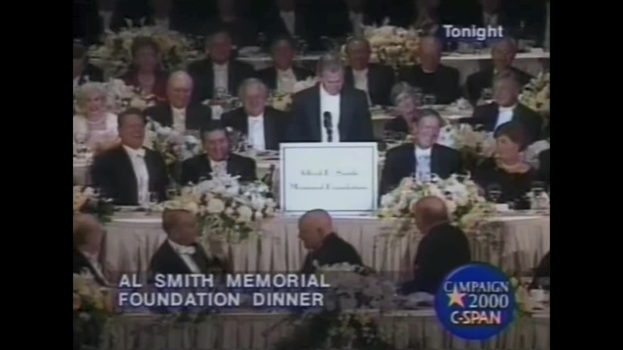 George W Bush Al Smith dinner speech 2000