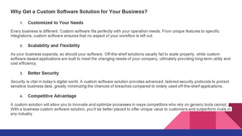 Why is a Custom Software Solution the Best Investment for Your Business?