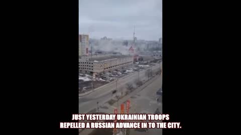 Ukraine war- massive russian grad barrage hits residential areas in kharkiv