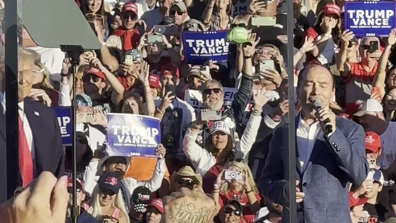 Donald Trump Butler Rally entrance LIVE VIEW FROM FRONT ROW