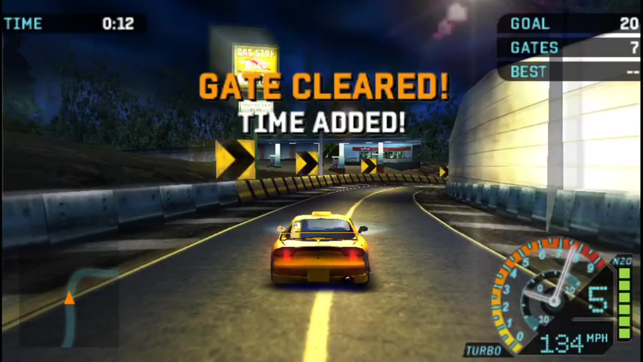 NFS Underground Rivals - Nitrous Run Event 10 Bronze Difficulty 1st Try(PPSSP HD)