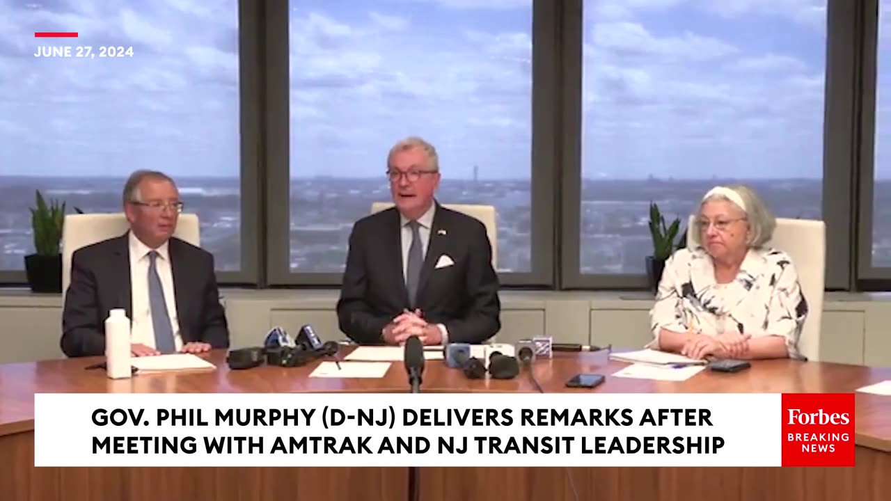 Gov. Phil Murphy Spoke After Meeting with Amtrak & NJ TRANSIT Leadership