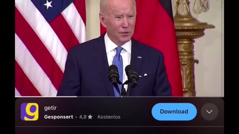 Joe Biden und Olaf Scholz zu Nordstream 2 Feb 2022