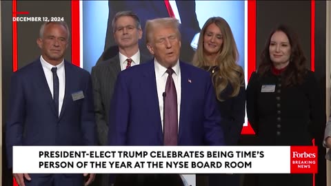 🔴 Trump Flanked By Melania Family Cabinet Speaks After Being Named Times Man of The Year