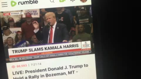 Live president Donald j Trump rally In Bozeman Montana 8/10/24 time 12:35 am