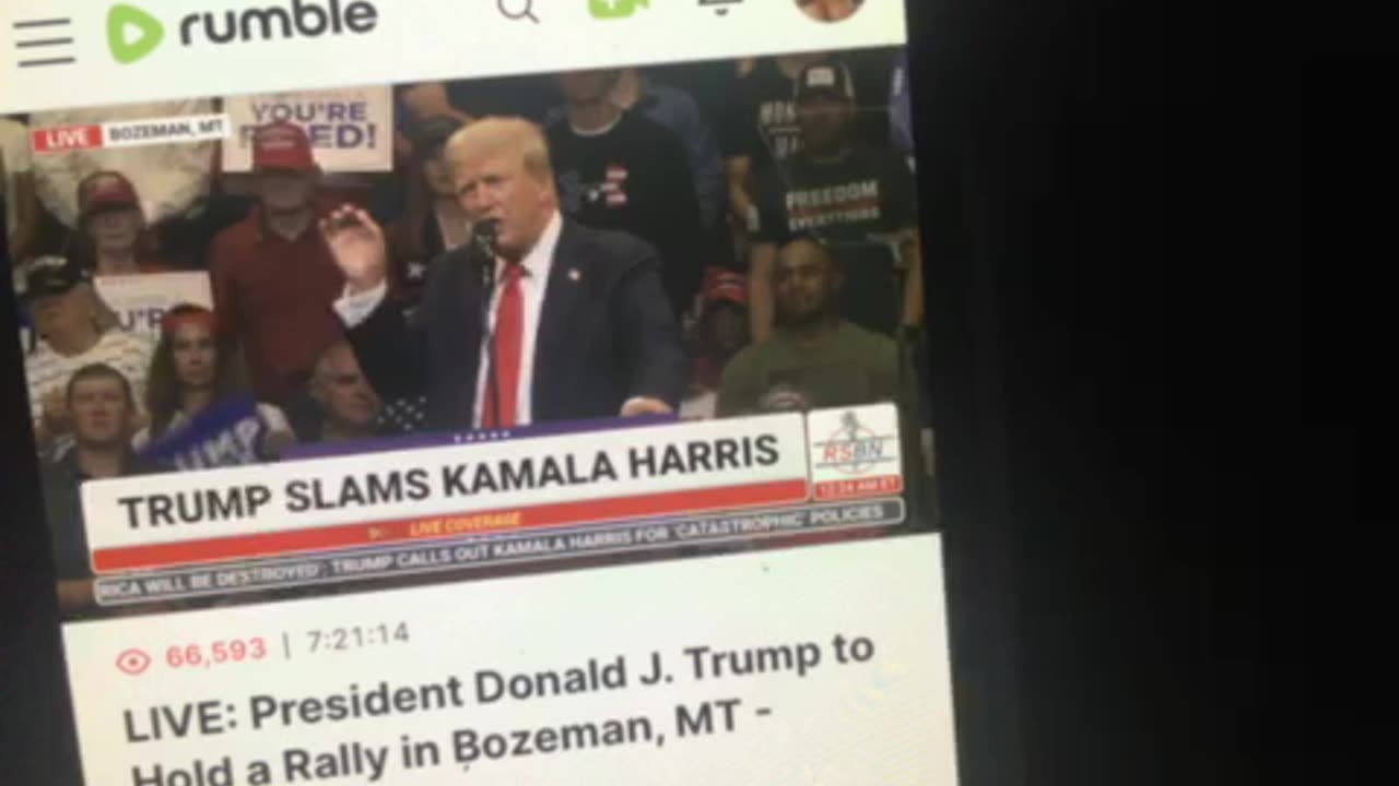 Live president Donald j Trump rally In Bozeman Montana 8/10/24 time 12:35 am