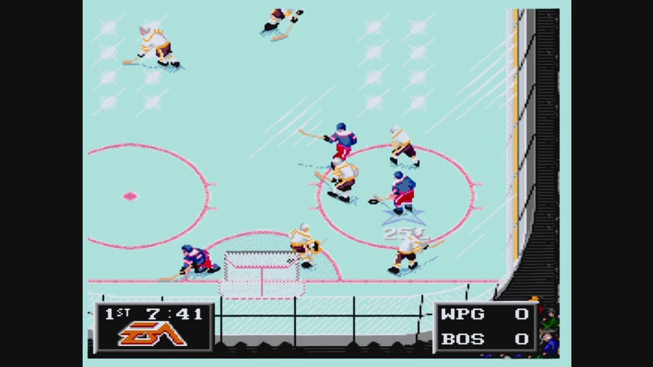 NHL94 (Sega Genesis) Winnipeg vs Boston Part1