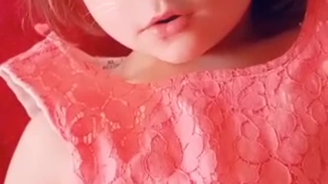 Smart angel with cute acting