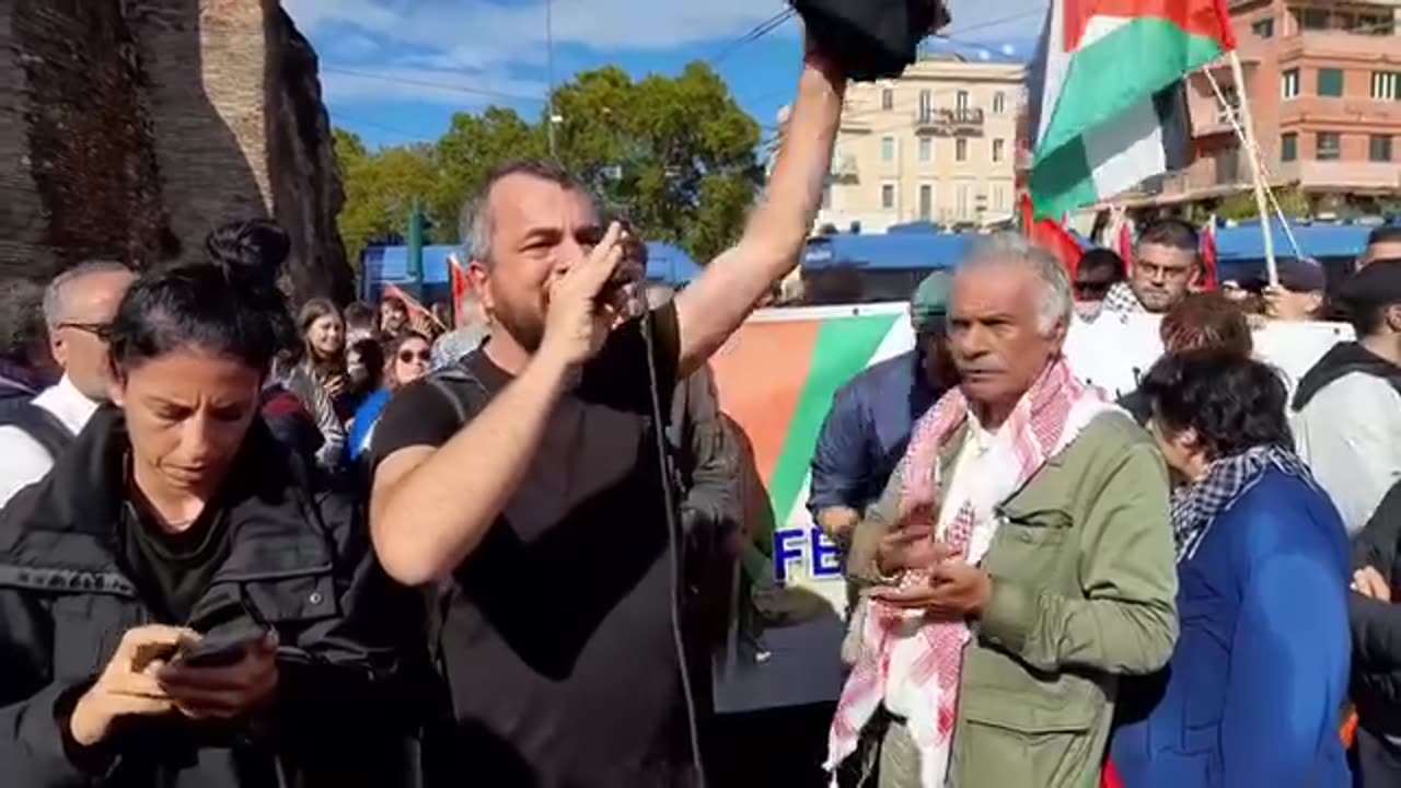 Intervento del P.Carc alla manifestazione per la Palestina del 5 ottobre di Roma