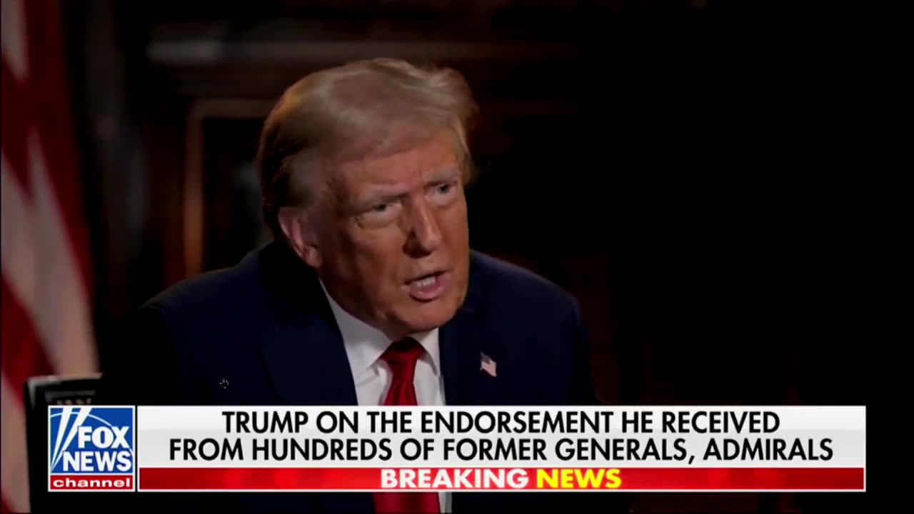 President Trump has received the endorsement from over 300 former generals