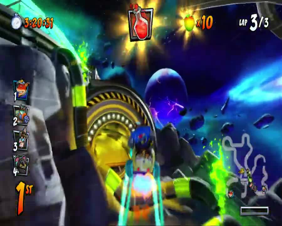 Crash Team Racing Nitro Fueled - Oxide Station Mirror Mode Gameplay