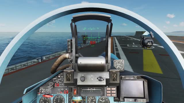 DCS: SU33 Carrier Trap, Taxiback, Takeoff.