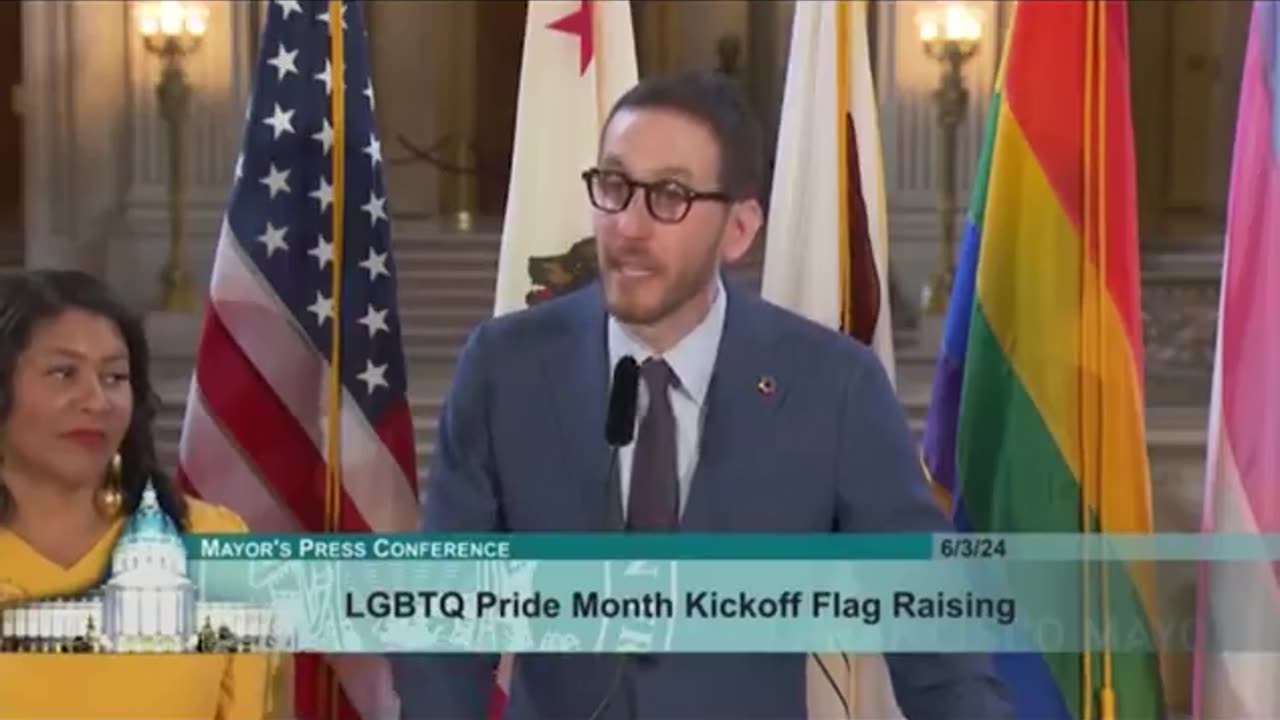 CA State Senator and groomer in chief Scott Wiener at a pride event