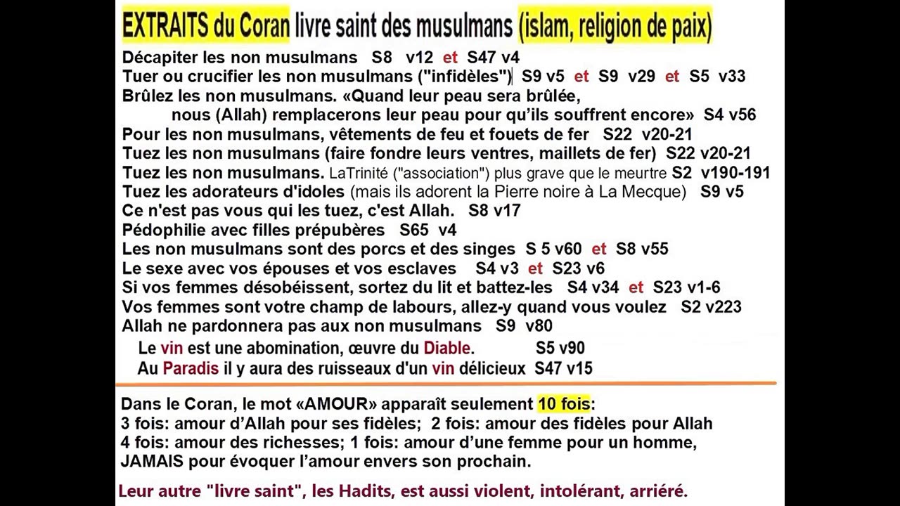 (Eng_Fran 40s) ISLAM: the goat with the nicest ass _ La chèvre au plus beau cul.