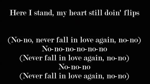 Rocky Sharpe and The Replays Never Fall In Love Again (Lyrics)