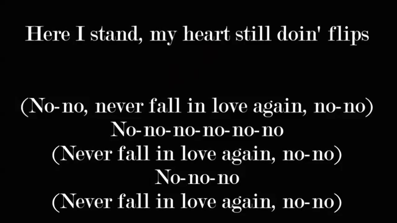 Rocky Sharpe and The Replays Never Fall In Love Again (Lyrics)