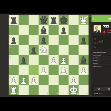 Chess Daily Puzzles Vid005 #chess #chesspractice #chesslearning