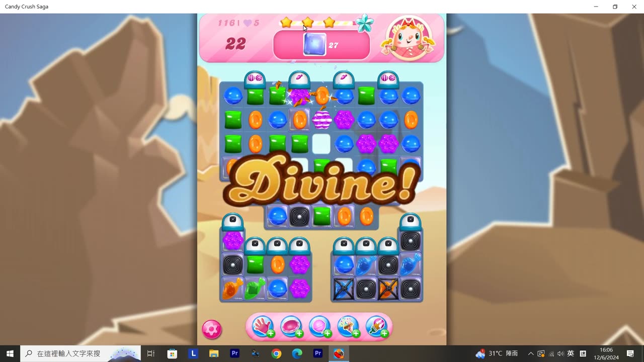 Candy Crush Saga Record (Level 116)