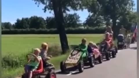 Farmer's children's protest in the Netherlands!