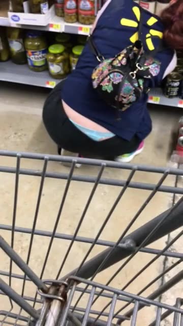 Walmart Employee Blue Thong Slip