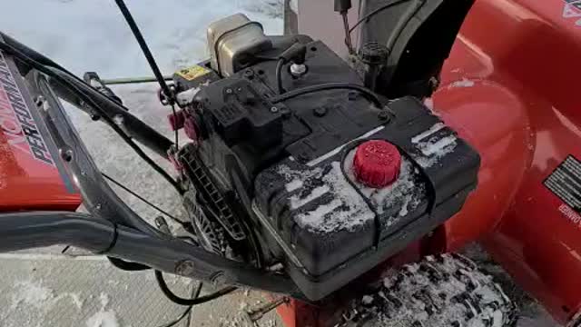 First start up of the Noma snowblower this year