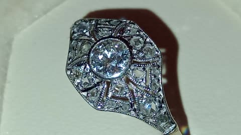 Ring diamond jewellery 0,6 ct white gold