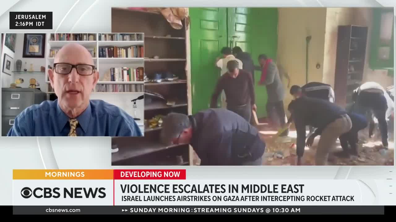 Israel strikes Gaza in response to Palestinian rocket as tensions soar in Jerusa