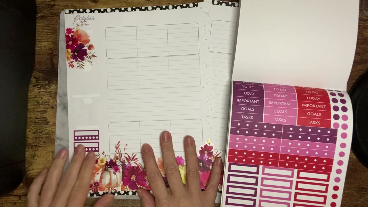 October 15-22 in Wellness planner teacher layout