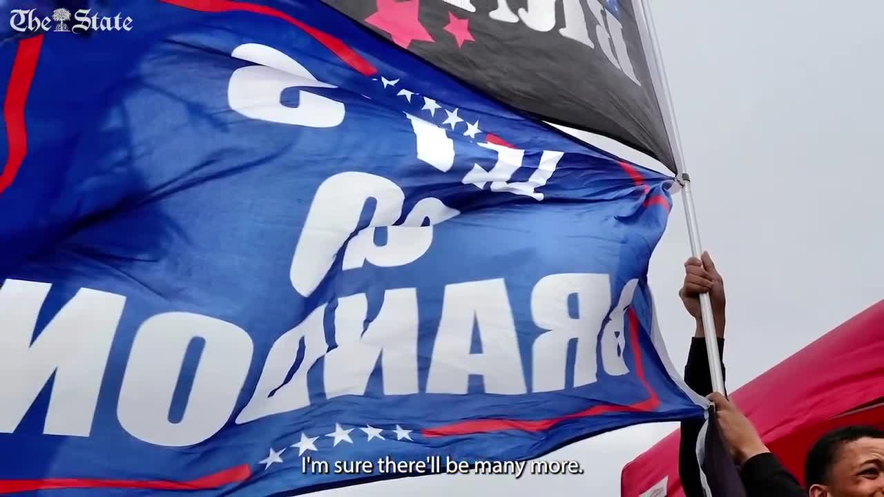 Trump Flags Fly At A Rally In South Carolina To 'Save America'