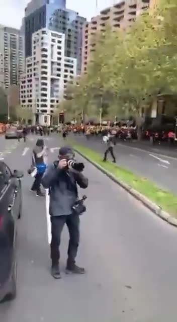 This is Melbourne right now. Got voted top 10 safest city in the world on Sunday.