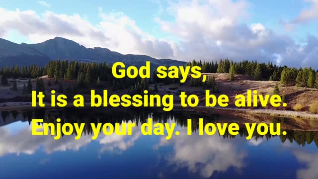 God's today message for you