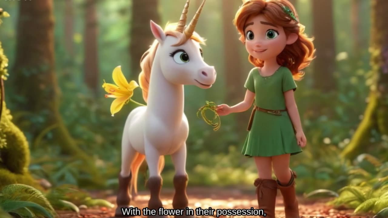 The Lost Unicorn: A young girl befriends a unicorn . Story for Barbie Babies HD Quality