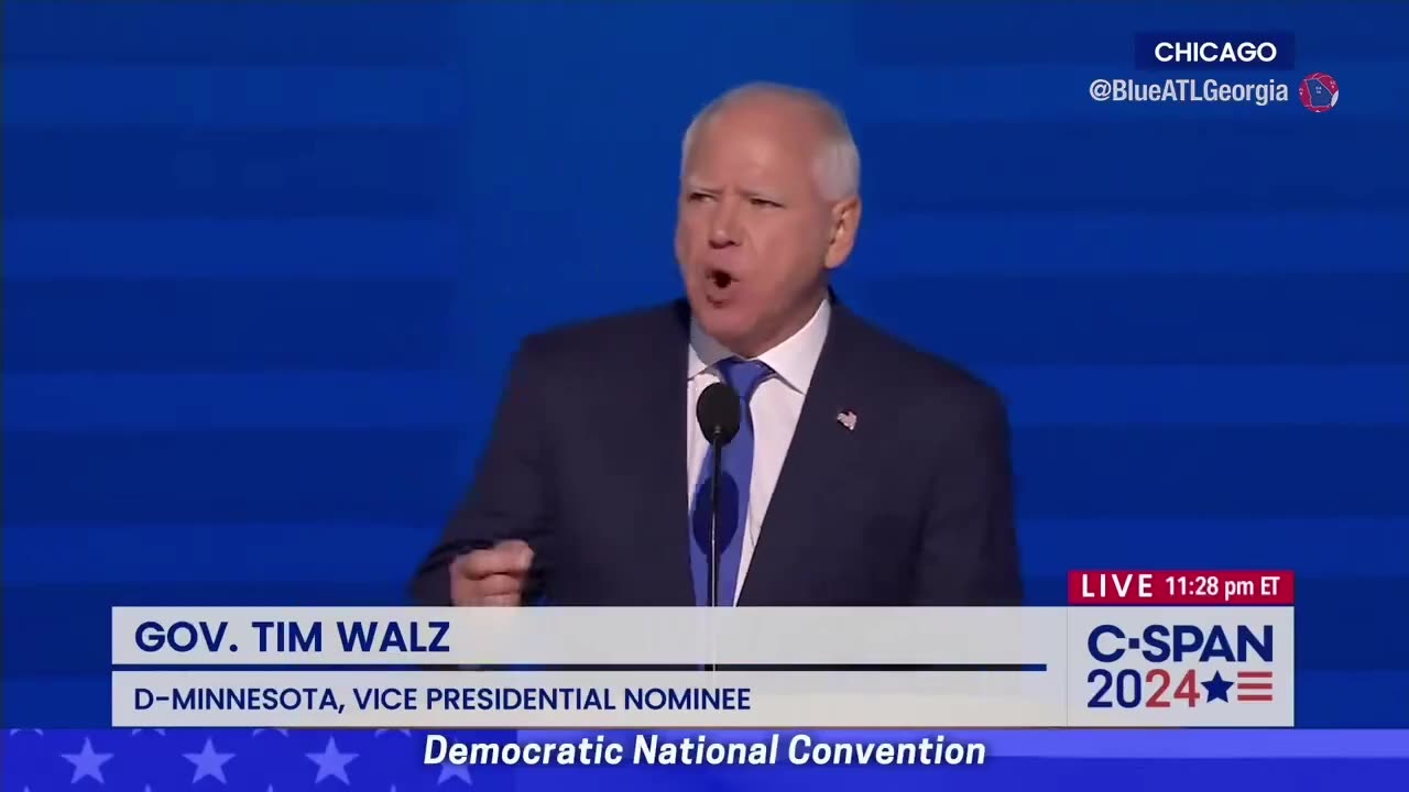 Tim Walz's full DNC speech.