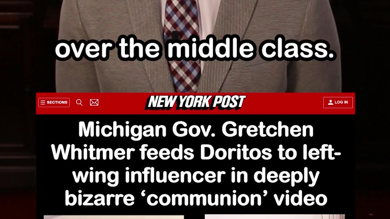 Gretchen Whitmer Feeds Doritos to Left-Wing Influencer in Strange ‘Communion’ Video