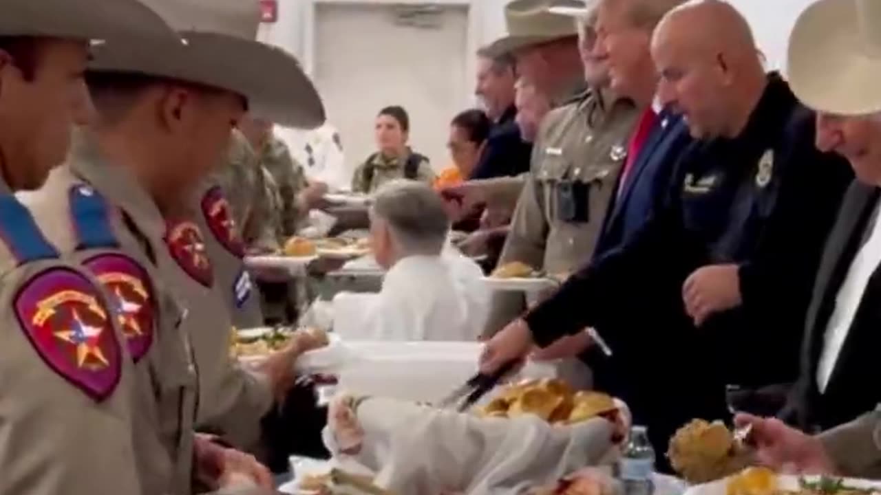 Trump was willing to shake every single person's hand that came through the line